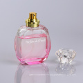 Wholesale Cosmetic Packaging Gradual Coating Pink Color Unique Perfume Empty Glass Bottle 50ml